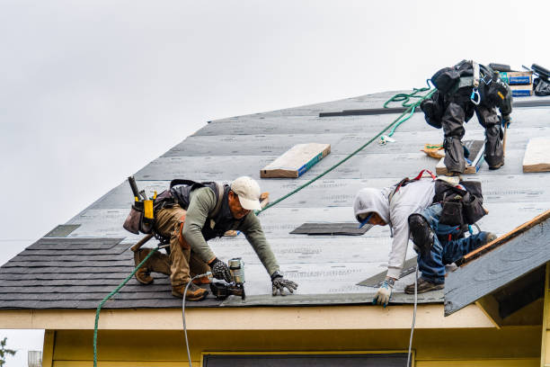 Professional Roofing technician working in Wagontown, PA